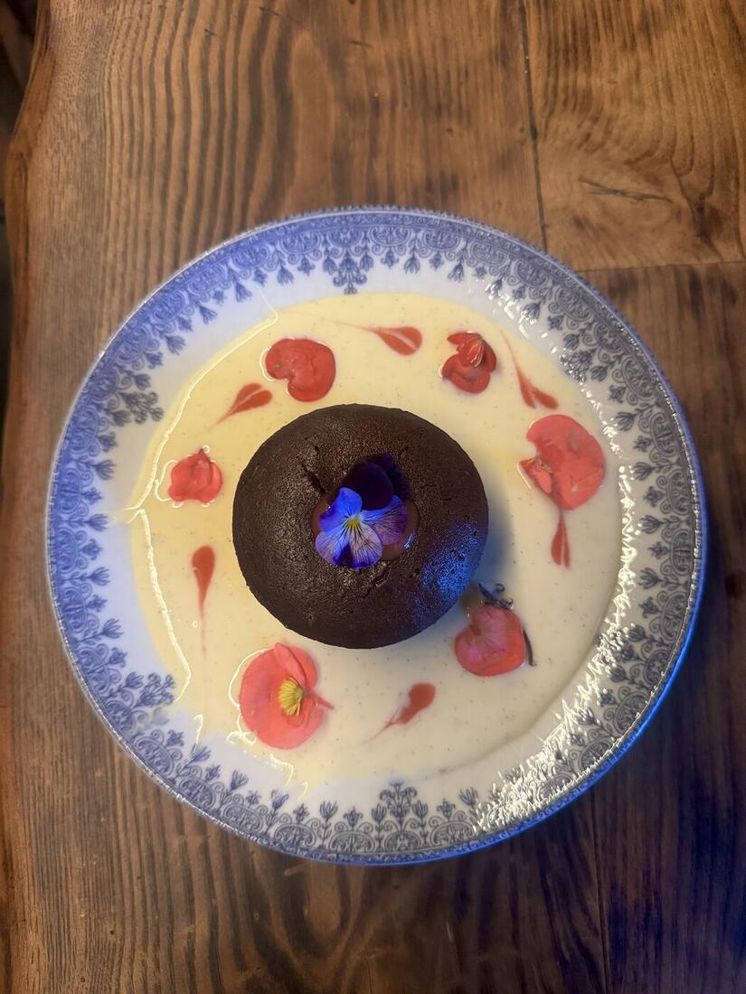 Moelleux au chocolat et crème anglaise
